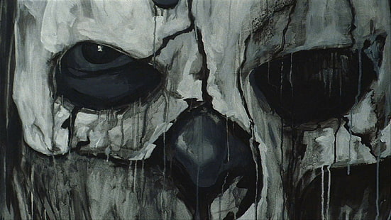 Desenho Skull Creepy HD, digital / obras de arte, desenho, caveira, assustador, HD papel de parede HD wallpaper