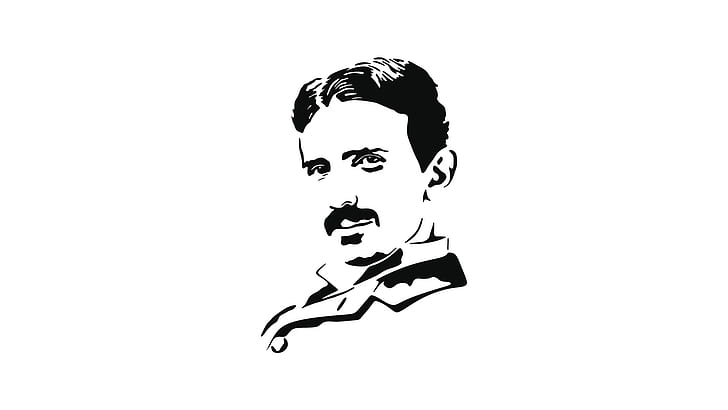 Nikola Tesla, Wissenschaftler, Männer, Minimalismus, HD-Hintergrundbild