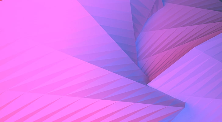 Geometry Dash, papel tapiz gráfico rosa y morado, artístico, abstracto, azul, rojo, geometría, triángulos, líneas, Fondo de pantalla HD