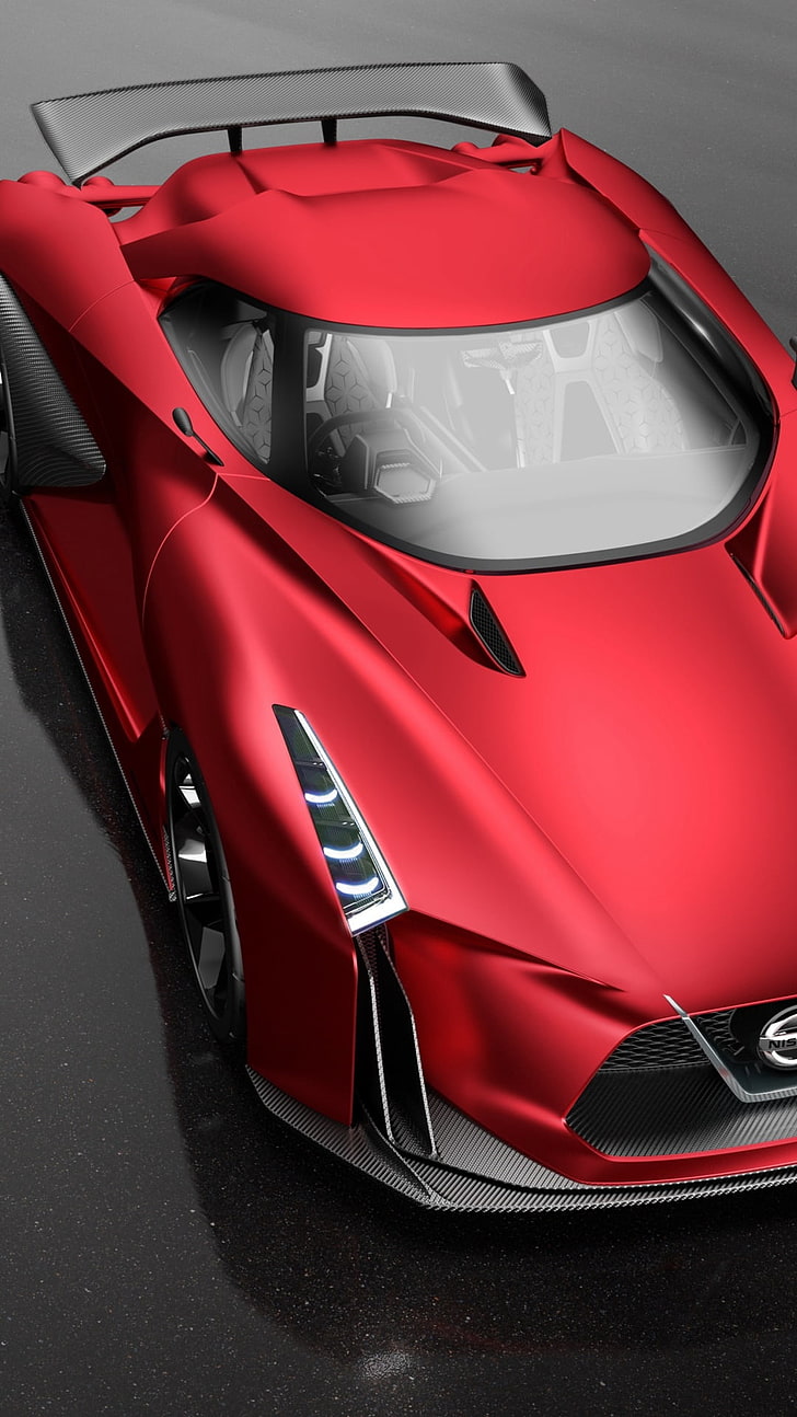 Nissan Concept 2020 Vision Gran Turi, Otomobil, Nissan, kırmızı, 2015, HD masaüstü duvar kağıdı, telefon duvar kağıdı