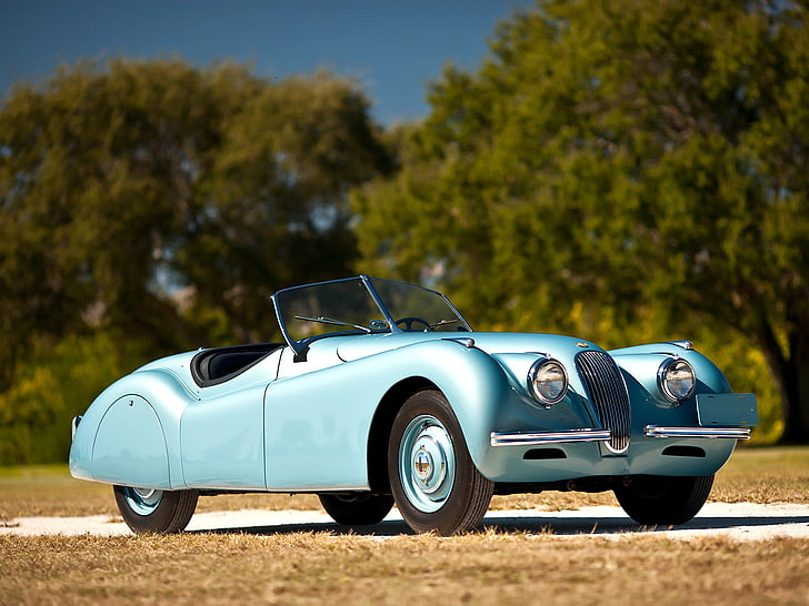 1949, alloy, jaguar, retro, roadster, sportcar, xk120, HD wallpaper