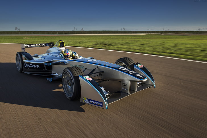 FIA Formula E 2015, voiture de sport, voitures électriques, Virgin Racing Formula E Team, voiture de sport à propulsion électrique, Fond d'écran HD