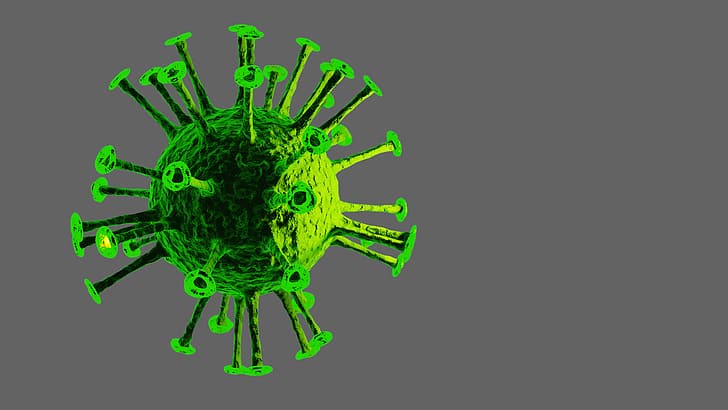 الفيروس المسبب لمرض فيروس كورونا، خلفية HD