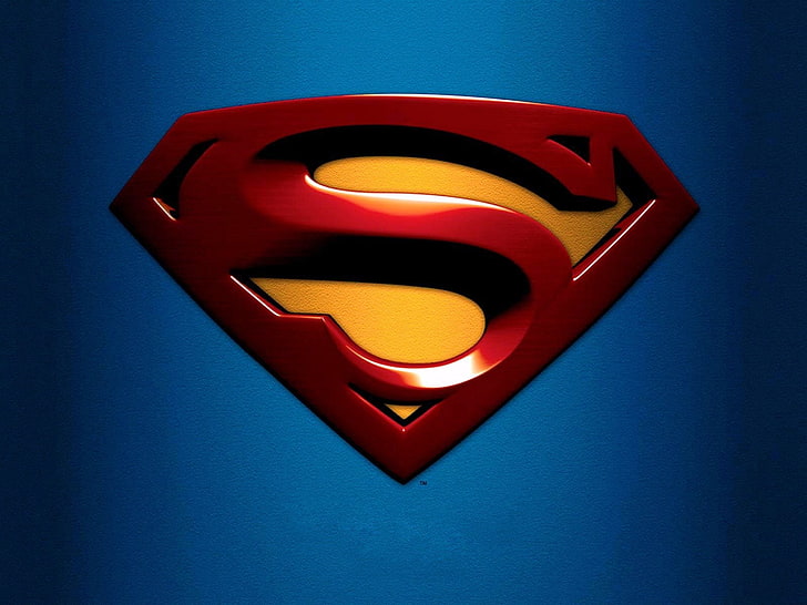 スーパーマンのロゴ、スーパーマン、スーパーマンのロゴ、 HDデスクトップの壁紙