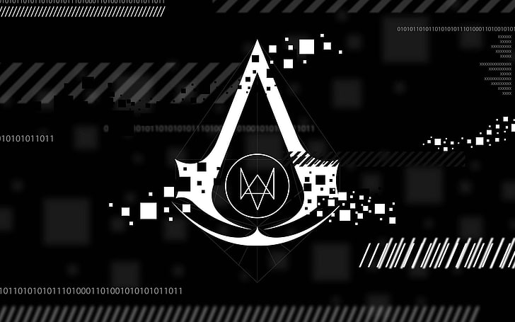 Assassin's Creed Watch Dogs logo crossover, Jeux, Assassin's Creed, Watch Dog, Fond d'écran HD