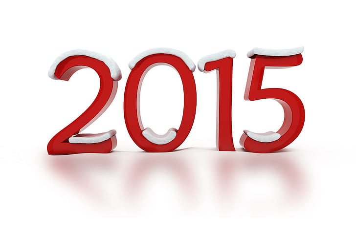 E-card di auguri di Capodanno 2015, arte rossa 2015, Capodanno, Capodanno 2015, auguri, cartoline, 2015, Sfondo HD