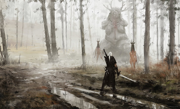captura de tela de videogame, The Witcher, Geralt of Rivia, The Witcher 3: Wild Hunt, HD papel de parede