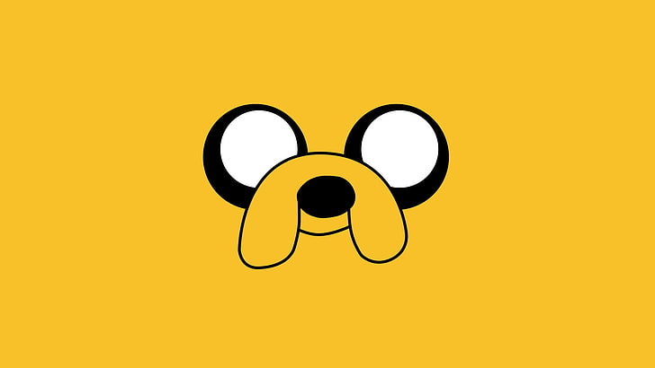 Собака Джейк из Adventure Time иллюстрация, Время приключений, Собака Джейк, минимализм, HD обои