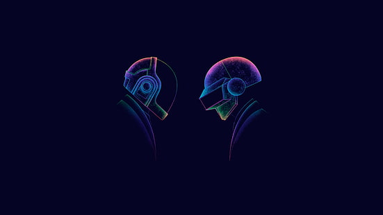 Daft Punk Minimal DJ Art, HD-Hintergrundbild HD wallpaper