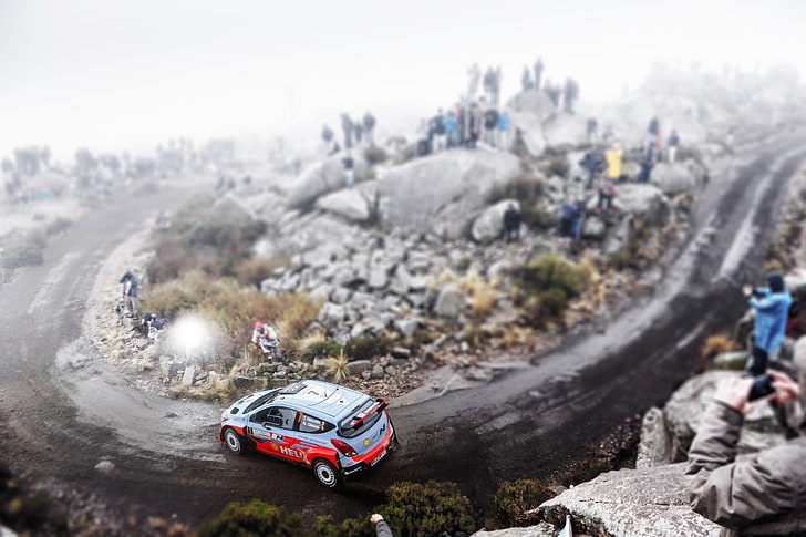 Auto, Nebel, Rocks, Sport, Maschine, Geschwindigkeit, Menschen, Skid, WRC, Rallye, i20, Hyundau, HD-Hintergrundbild