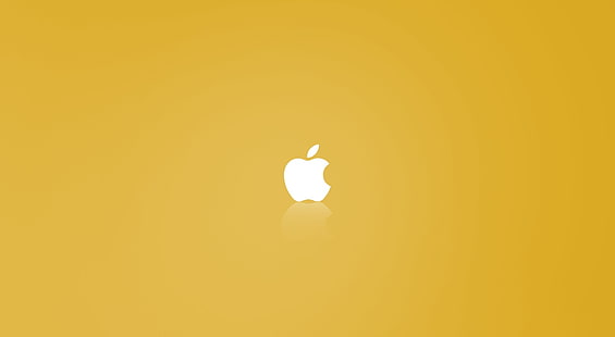 Apple MAC OS X giallo, logo Apple, computer, Mac, giallo, os x, Sfondo HD HD wallpaper