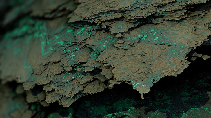 Mineral Prosedural, mineral, abstrak, seni digital, karya seni, render, CGI, Wallpaper HD