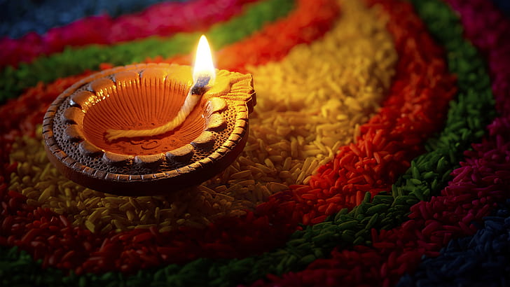 Dini, Diwali, Mum, HD masaüstü duvar kağıdı