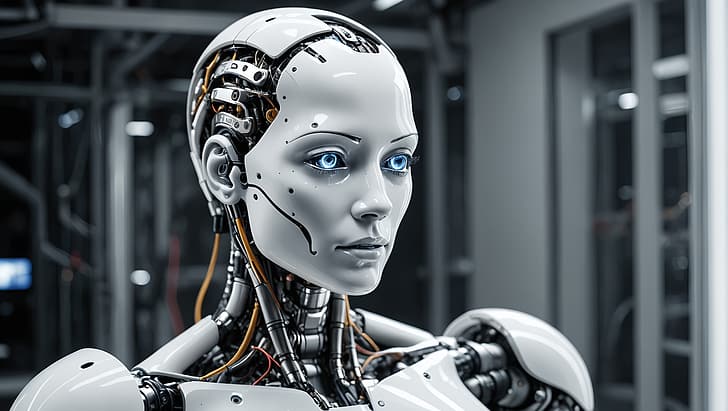 robot, fiksi ilmiah, Wallpaper HD