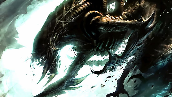 ciencia ficción, Xenomorph, extraterrestres, Alien (película), dibujo, Fondo de pantalla HD HD wallpaper