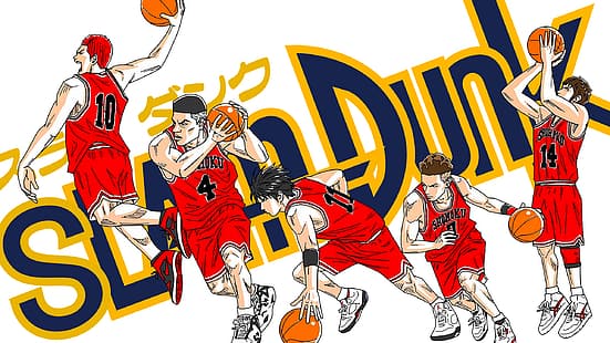  Slam Dunk, basketball, comic art, HD wallpaper HD wallpaper