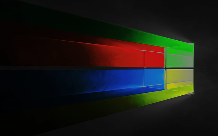Windows 10, Microsoft, logotipo, colorido, Fondo de pantalla HD