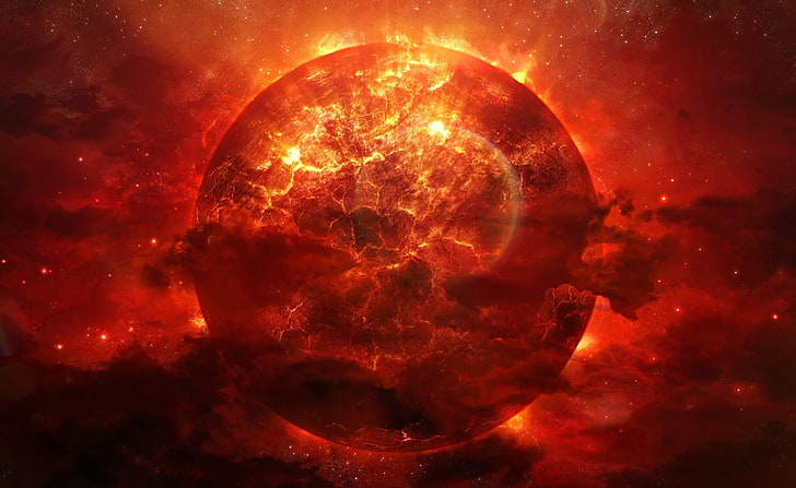 Burning Sun HD Wallpaper, วอลล์เปเปอร์ดวงอาทิตย์, อวกาศ, การเผาไหม้, วอลล์เปเปอร์ HD