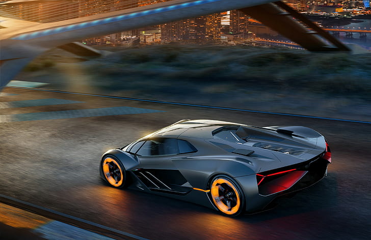 supercar, Lamborghini Terzo Millennio, 4k, HD wallpaper