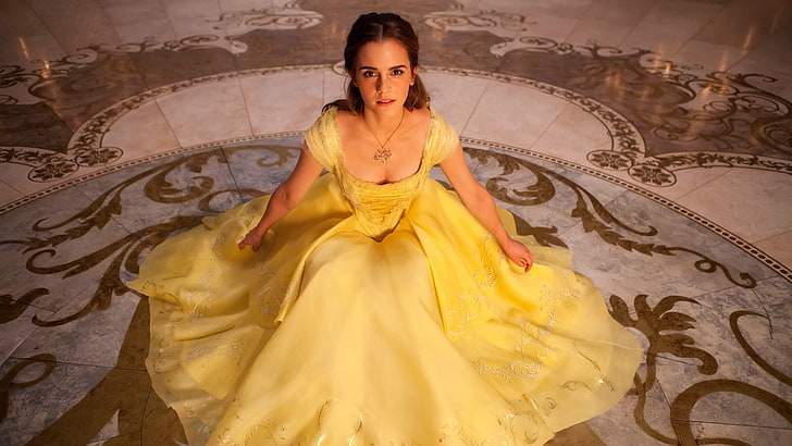 5K, La Belle et la Bête, Emma Watson, Belle, Fond d'écran HD