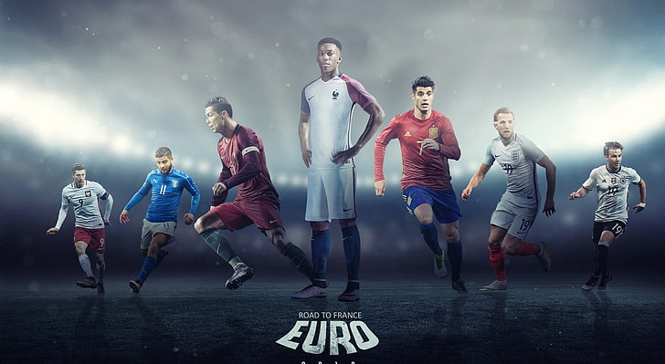 EURO 2016 Players, Euro team wallpaper, Sports, Football, Italy, Germany, England, Players, France, Euro, uefa, kane, euro2016, lewandowski, martial, HD wallpaper
