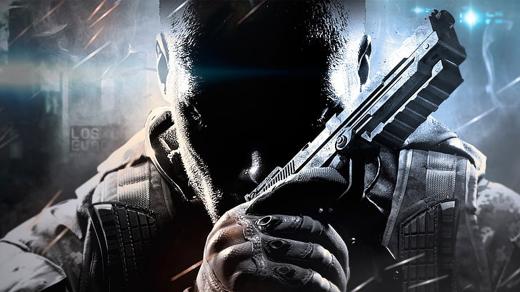 uomo che tiene la pistola carta da parati digitale, videogiochi, giochi per PC, Call of Duty, Call of Duty: Black Ops II, Sfondo HD