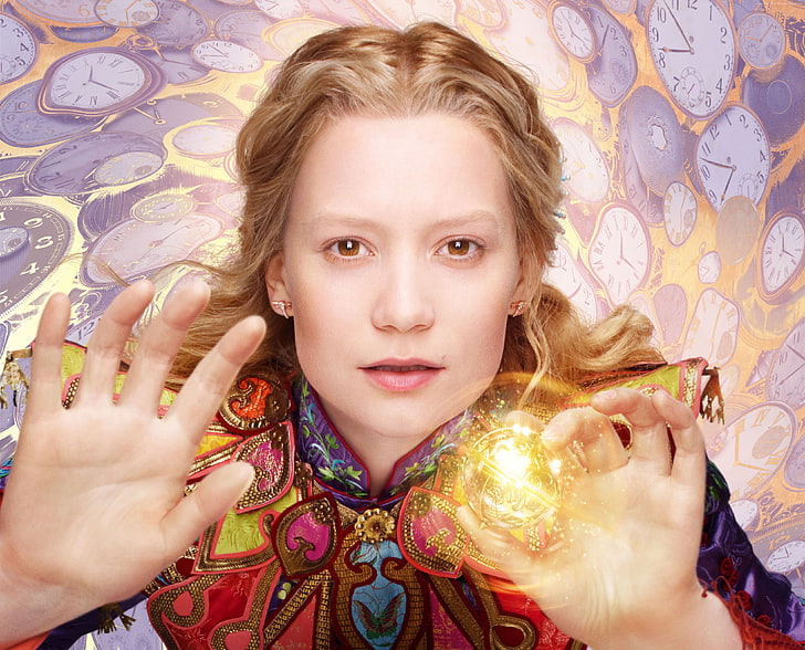 Mia Wasikowska, best movies of 2016, Alice Through the Looking Glass, HD wallpaper