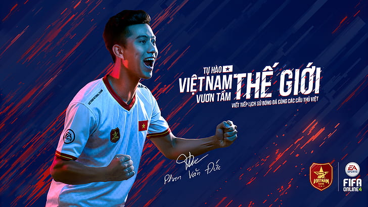 Вьетнам, Вьетнам Футбол, FIFA Online 4 Вьетнам, Фан Ван Дюк, HD обои