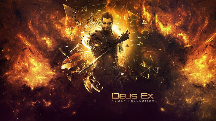 Deus Ex, Deus Ex: Human Revolution, Adam Jensen, videojuegos, Fondo de pantalla HD