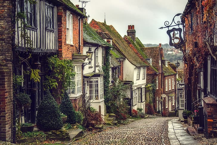 England, Sussex, village, HD wallpaper