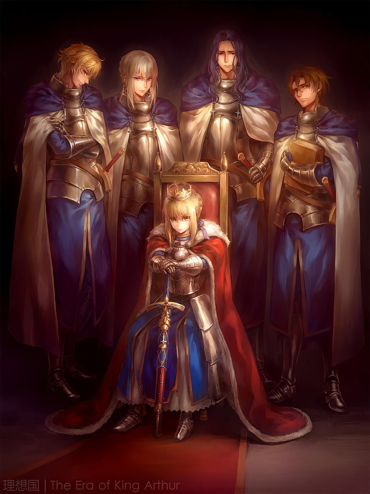 blonde haired woman wearing red cape holding sword illustration, Fate Series, Fate/Stay Night, Fate/Grand Order, Saber, Bedivere (Fate/Grand Order), Fate/Zero, Berserker (Fate/Zero), Lancelot (Fate/Grand Order), Gawain (Fate/Grand Order), HD wallpaper