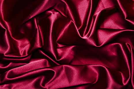 نسيج أحمر ، نسيج ، حرير ، قماش ، عنابي ، توت ، ساتان، خلفية HD HD wallpaper
