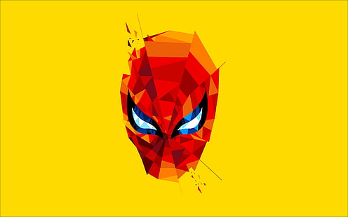 Spiderman, obra de arte, máscara, hd, artista, arte digital, superhéroes, 4k, 5k, Fondo de pantalla HD HD wallpaper