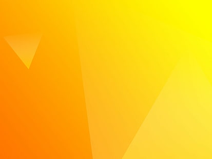 Orange, Formen, Geometrie, Farbverlauf, Dreieck, Gelb, Minimalismus, HD-Hintergrundbild HD wallpaper