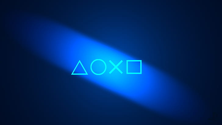 ยอดเยี่ยม Playstation พื้นหลังสีฟ้ามหัศจรรย์เพลย์สเตพื้นหลังสีน้ำเงิน, วอลล์เปเปอร์ HD