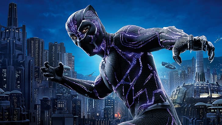Schwarzer Panther, Marvel Cinematic Universe, MCU, Wakanda, T'challa, HD-Hintergrundbild