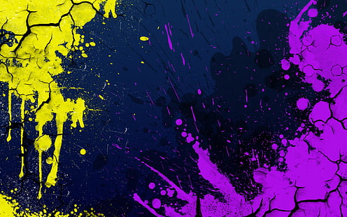 abstrakt, risse, farbe, splatter, HD-Hintergrundbild HD wallpaper