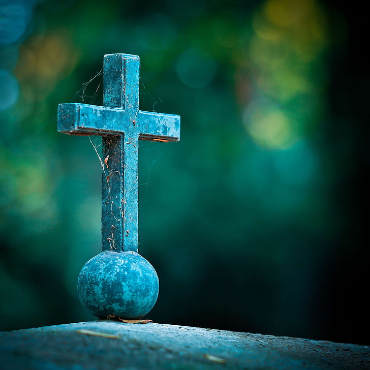 atmosphere, belief, believe, blur, close up, cross, crucifixion, focus, gloomy, harmony, holy, mood, mourning, prayer, religion, religious, spider web, spirituality, tomb, HD wallpaper