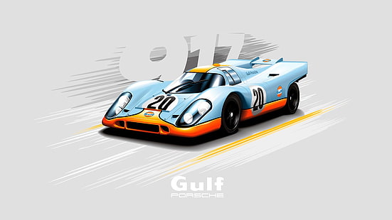 917, Porsche, Vektor, HD-Hintergrundbild HD wallpaper
