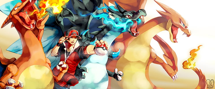 Pokémon, Charizard (โปเกมอน), Mega Charizard X (โปเกมอน), Mega Charizard Y (โปเกมอน), สีแดง (โปเกมอน), วอลล์เปเปอร์ HD HD wallpaper