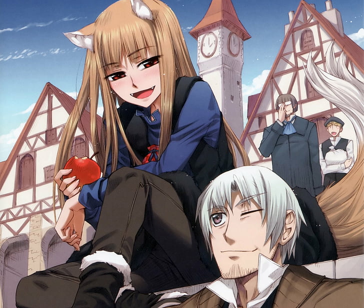 Anime, Spice and Wolf, Holo (Spice & Wolf), Kraft Lawrence, HD wallpaper