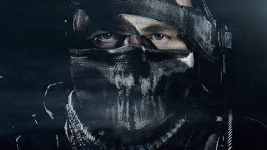 pria yang memakai wallpaper topeng dan baju besi, Call of Duty: Ghosts, Call of Duty, video game, Wallpaper HD HD wallpaper