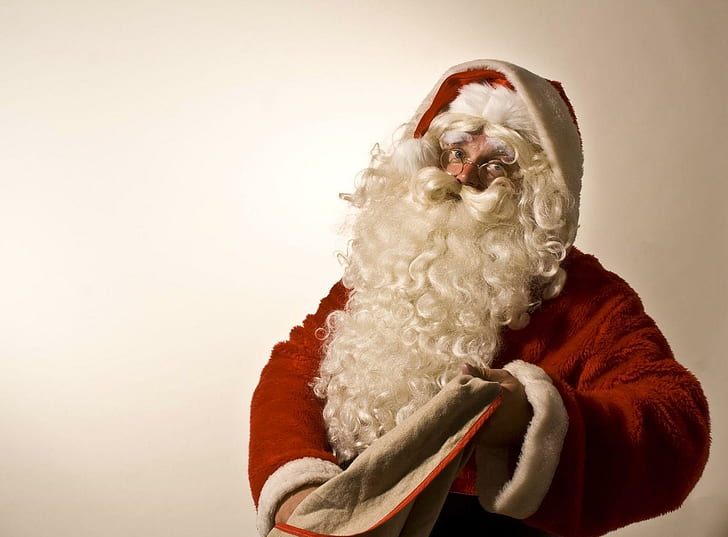santa claus, christmas, holiday, bag, santa claus costume, santa claus, christmas, holiday, HD wallpaper