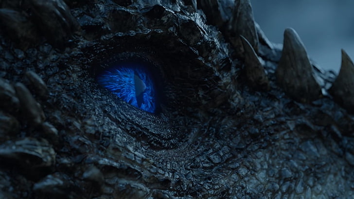 dragon face, Game of Thrones, dragon, Ice Dragon, HD wallpaper