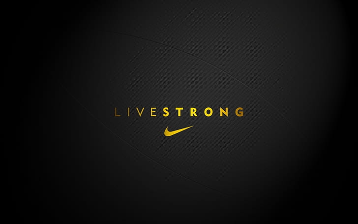 Live Strong Nike, марка, мото, лого, nike, фон, HD тапет