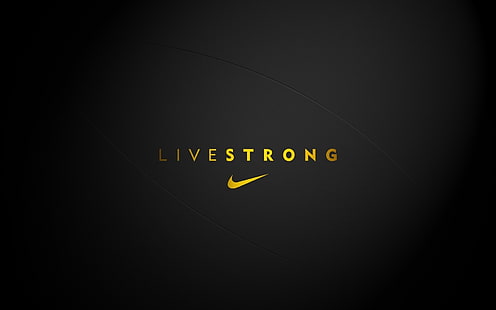 Live Strong Nike, бренд, девиз, логотип, Nike, фон, HD обои HD wallpaper