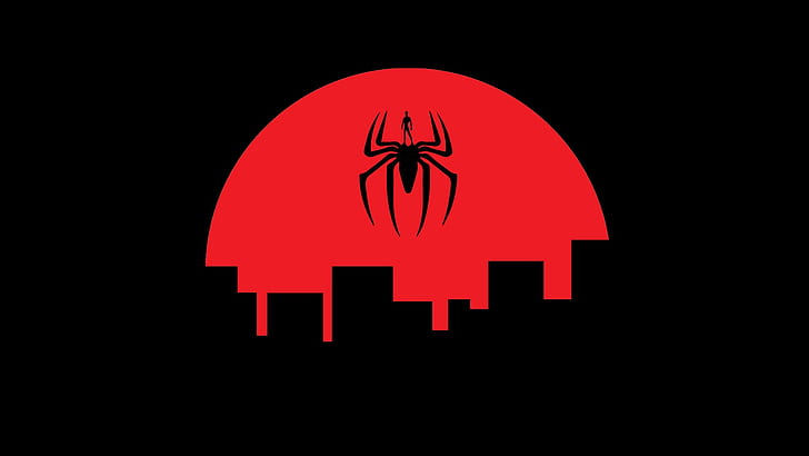 Örümcek Adam, Marvel Sinematik Evreni, minimalizm, basit arka plan, Marvel Comics, HD masaüstü duvar kağıdı