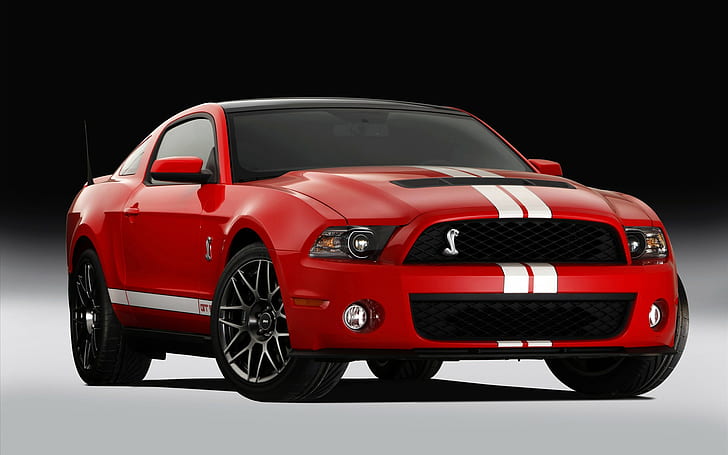 2011 Ford Shelby GT500 4, red ford shelby mustang, ford, shelby, gt500, 2011, HD wallpaper
