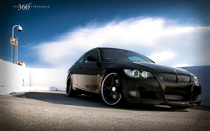 Mobil BMW warna hitam, BMW, Mobil, Hitam, Wallpaper HD