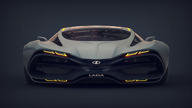 szary samochód sportowy Lada, Concept, Car, Lada, The front, Raven, Equal, Tapety HD